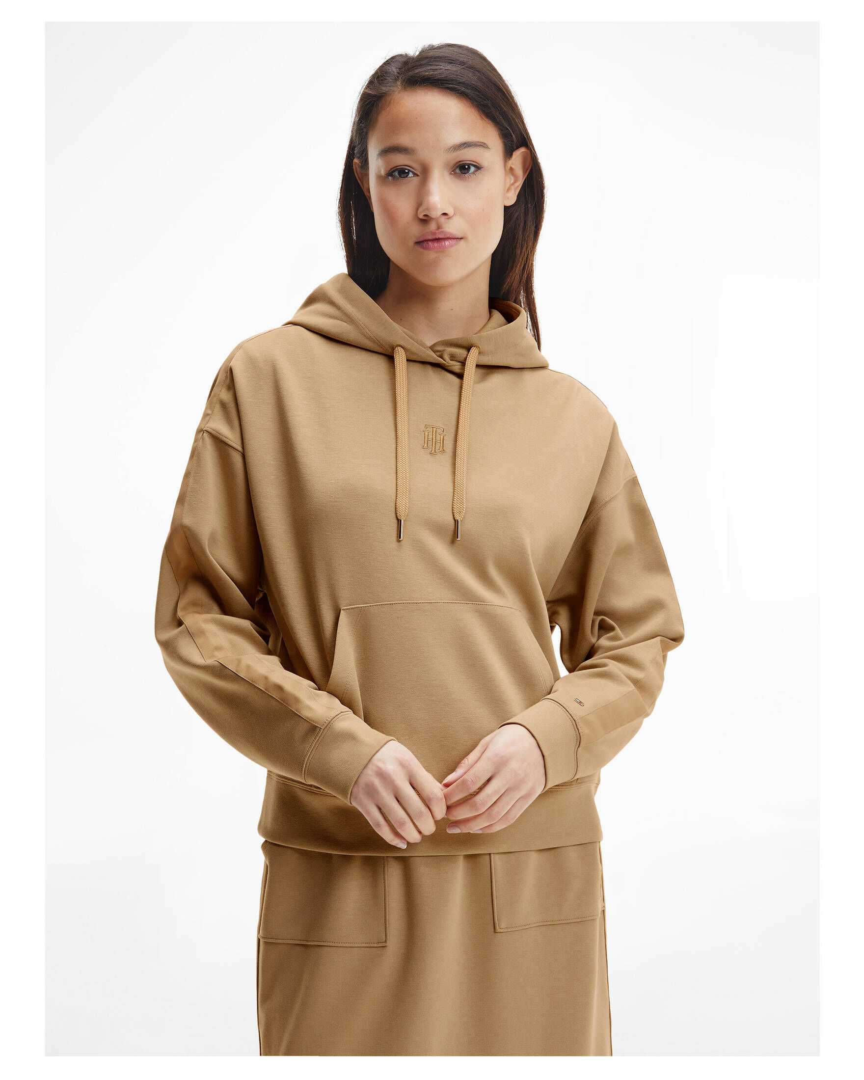 Tommy Hilfiger| Damen Sweatshirt RELAXED INTERLOCK HOODIE