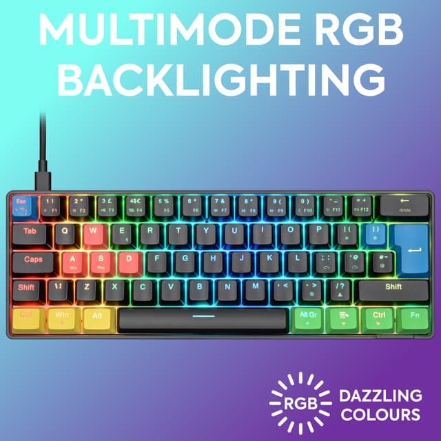 NOS C-450 Mini PRO RGB gaming-tastatur (tetriz)