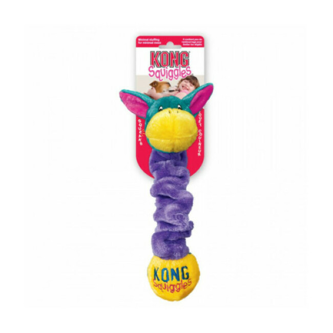 Jouet couineur KONG Sguiggles extensible pour chien