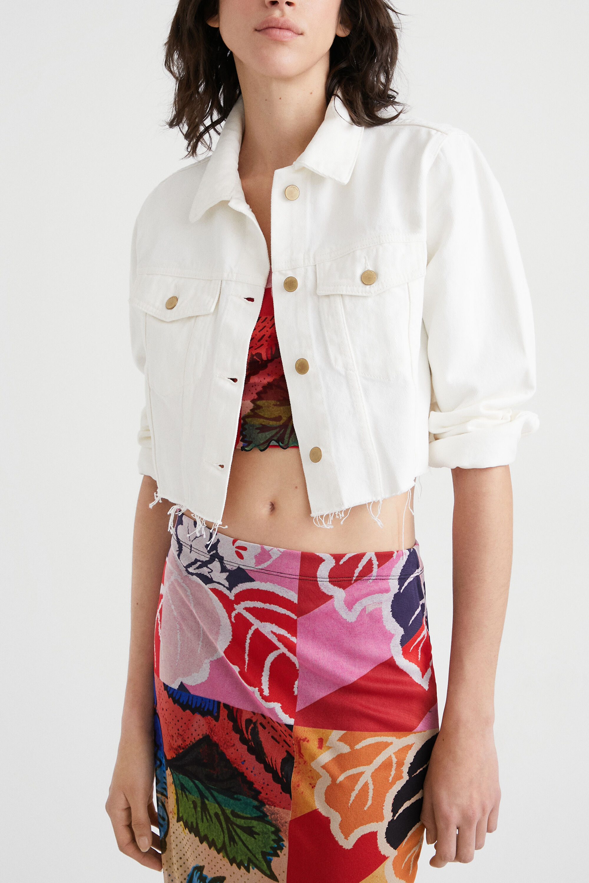 Veste en jean courte