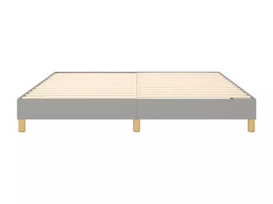 Sommier à lattes de lit Gris clair 180x200 cm Tissu
