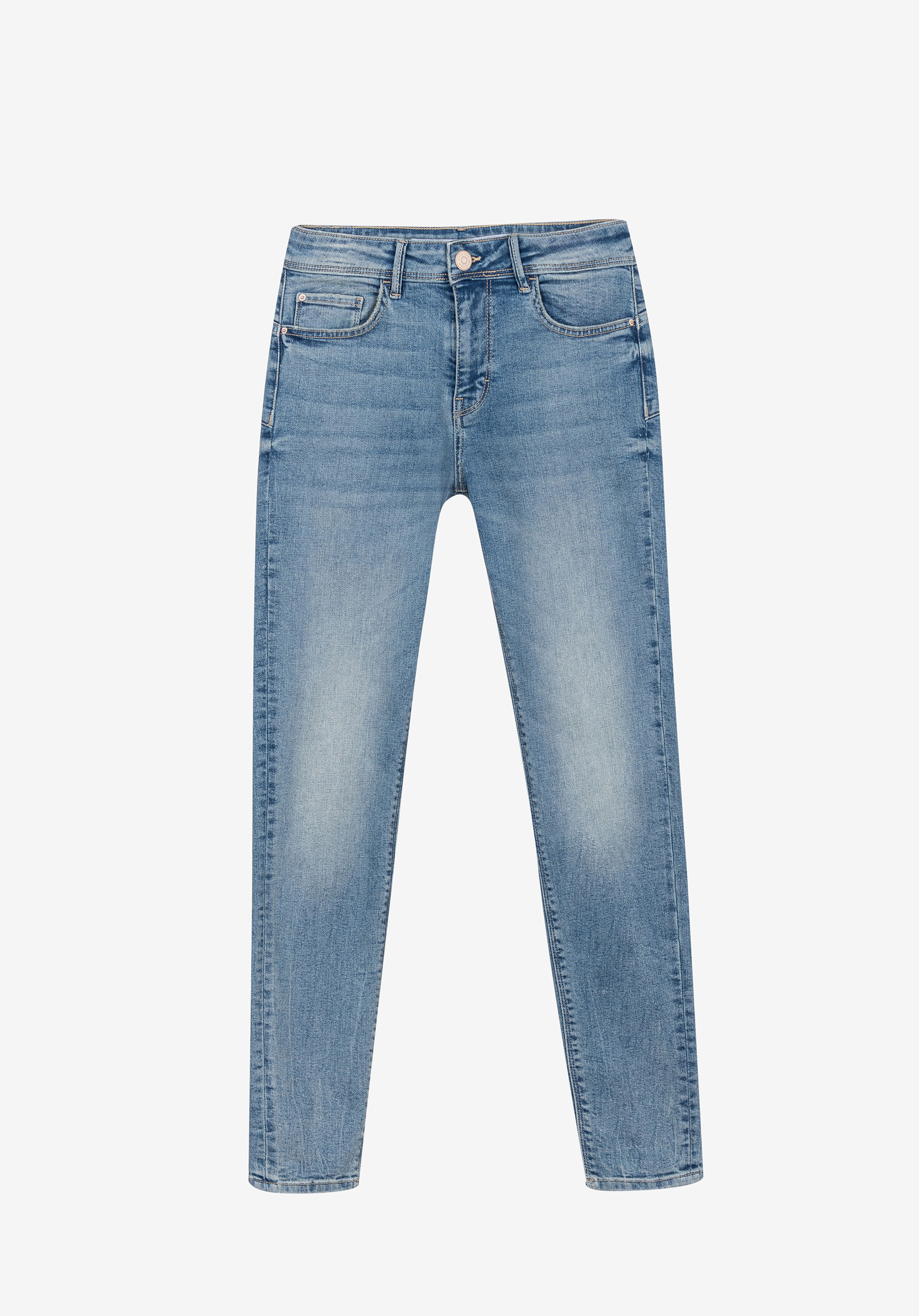 Jeans Light Push-up Skinny Cintura Média