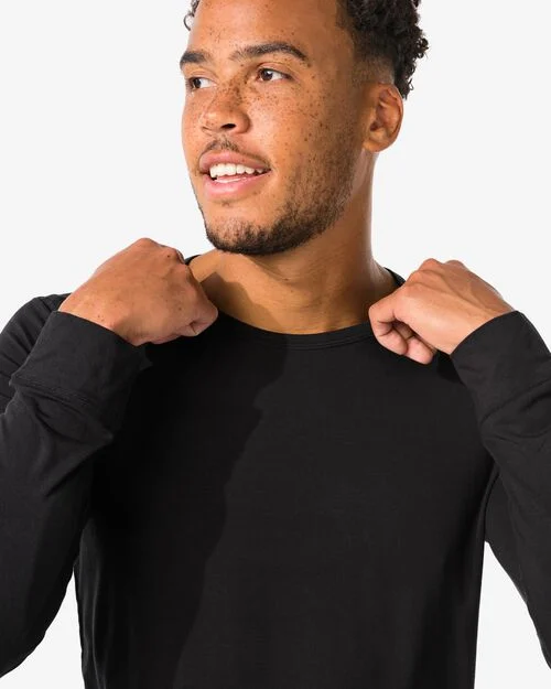 t-shirt thermo homme noir