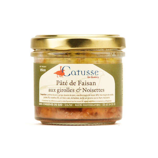 Paté de faisan aux girolles et noisettes