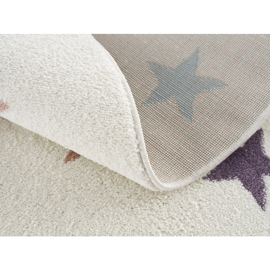 LIVONE Kinderteppich Happy Rugs Fame crememulti rund