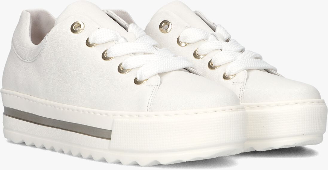 witte gabor lage sneakers 496