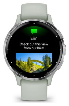 Montre de Sport Garmin Venu 3S Vert Argent