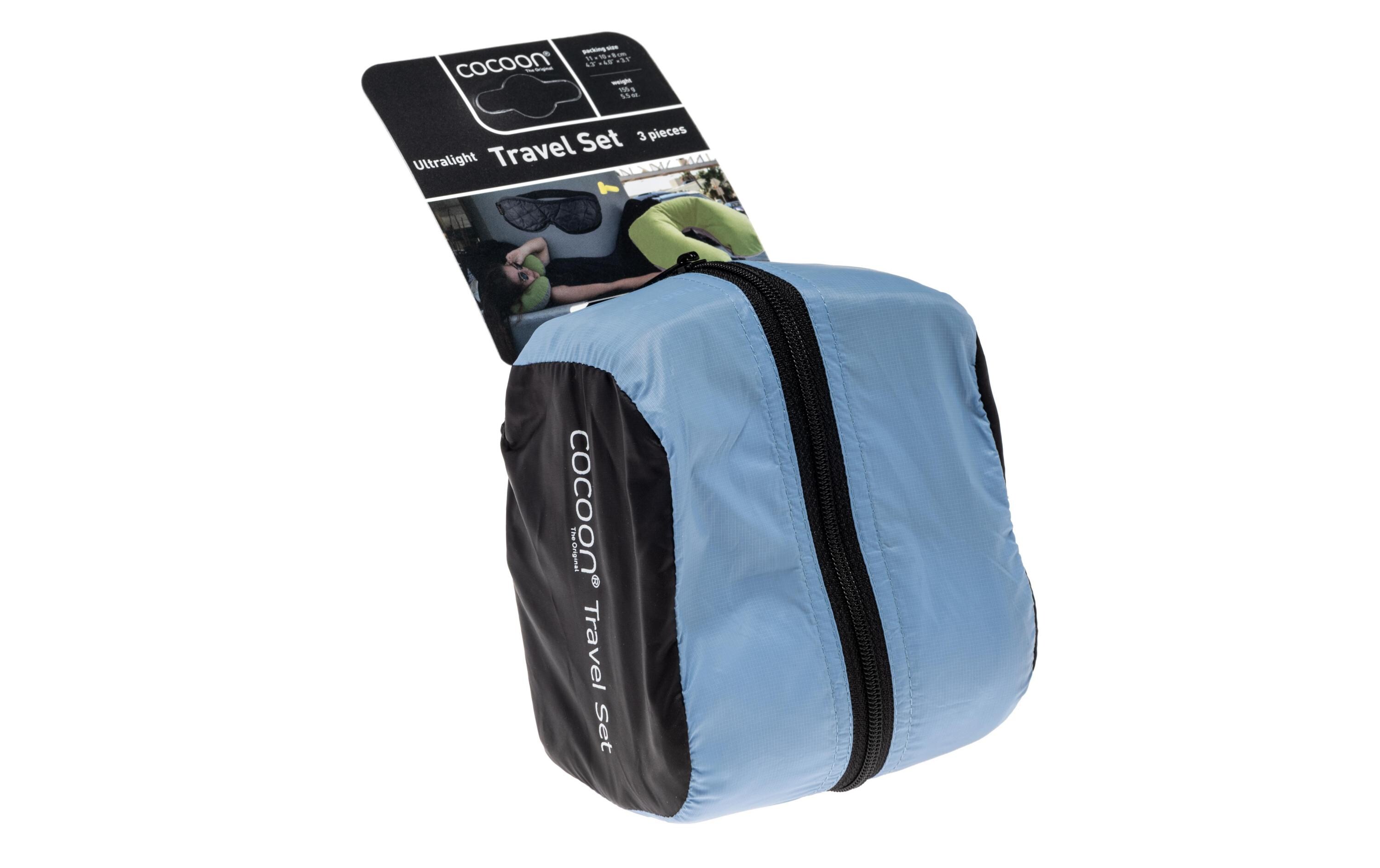Nackenkissen Reise-Set Light Blue/BlackReisekissen