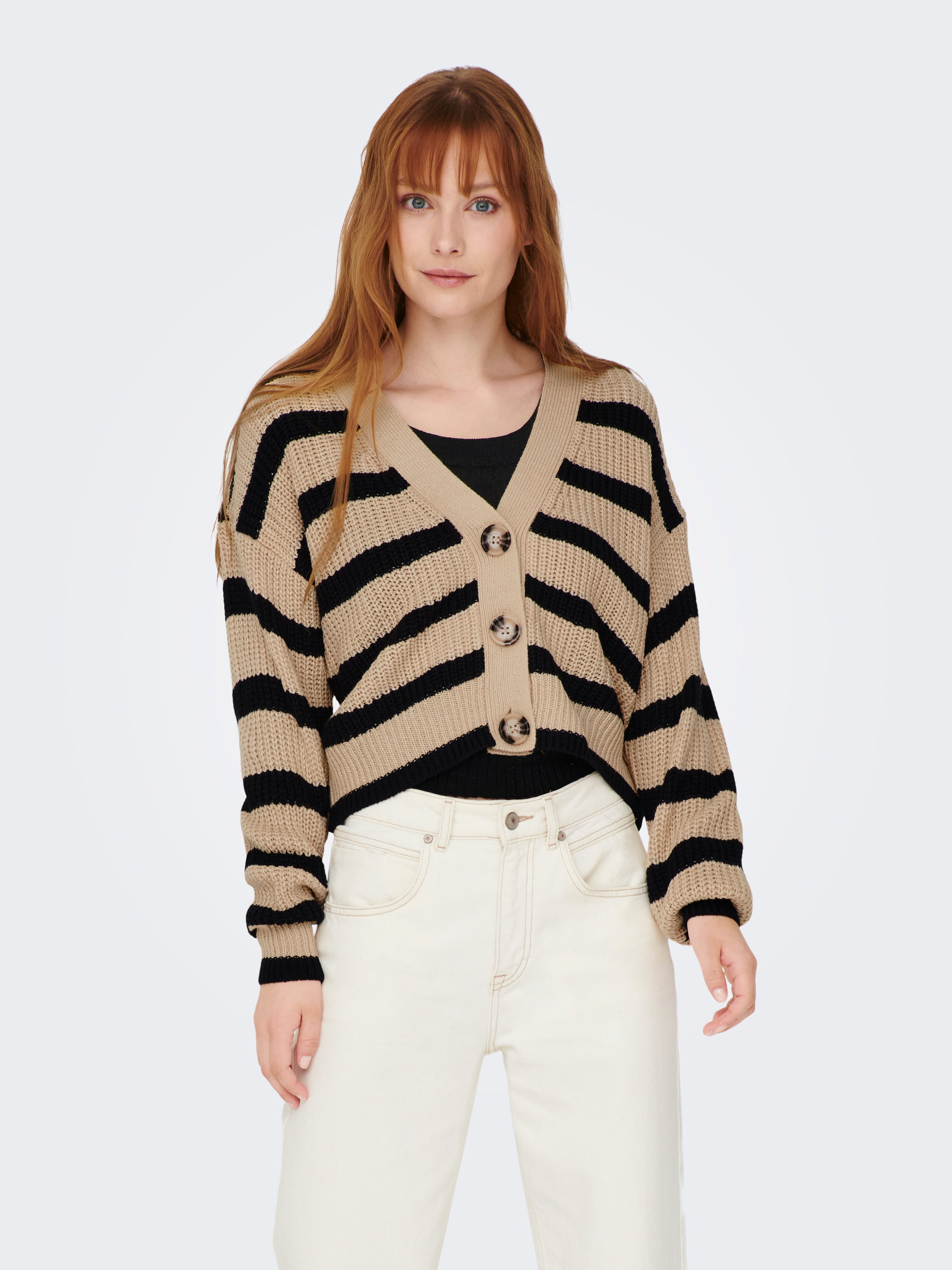 JDYJUSTY Strickjacke Warm Sand