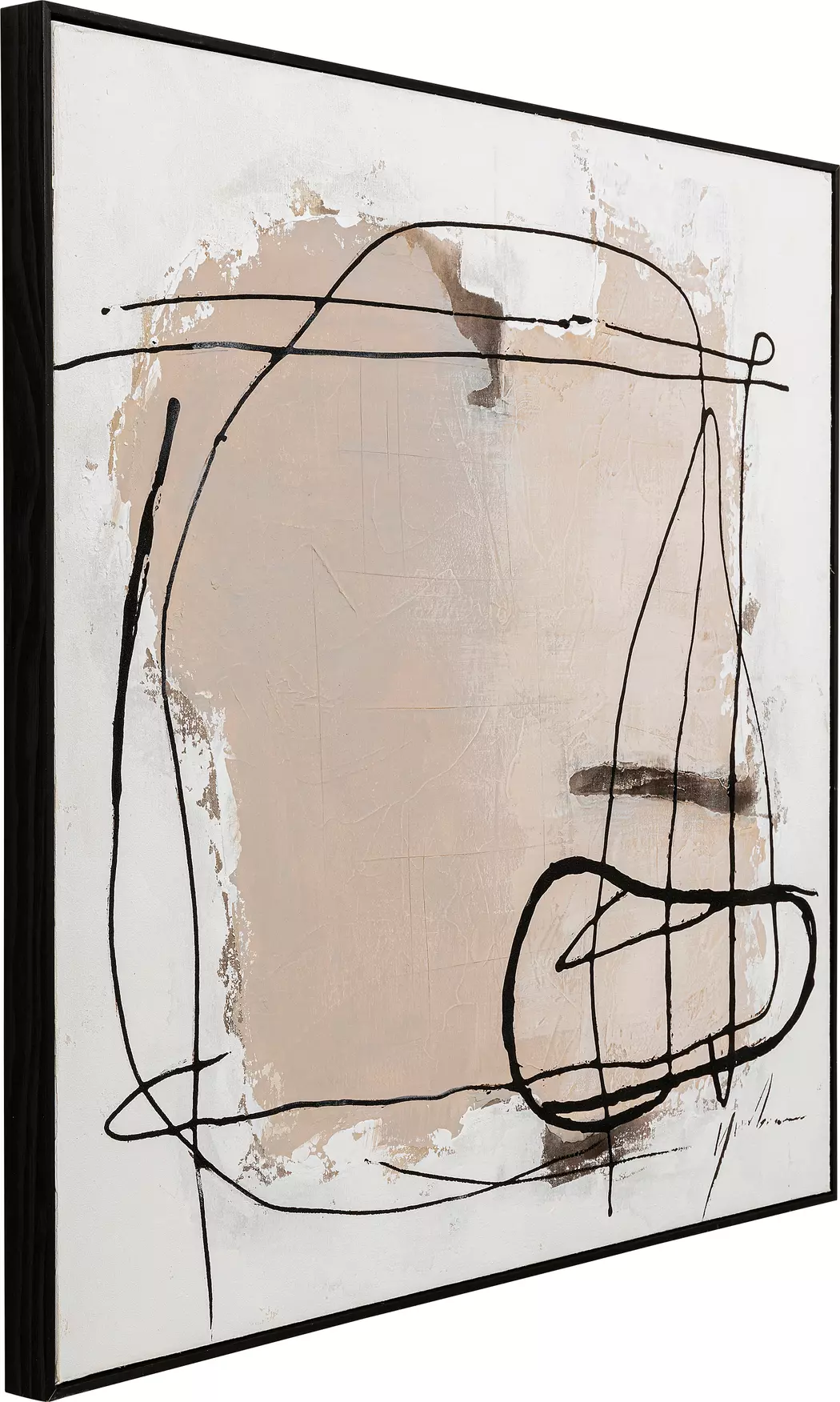 Wandbild 100 x 100 cm Dust Grau 54197
