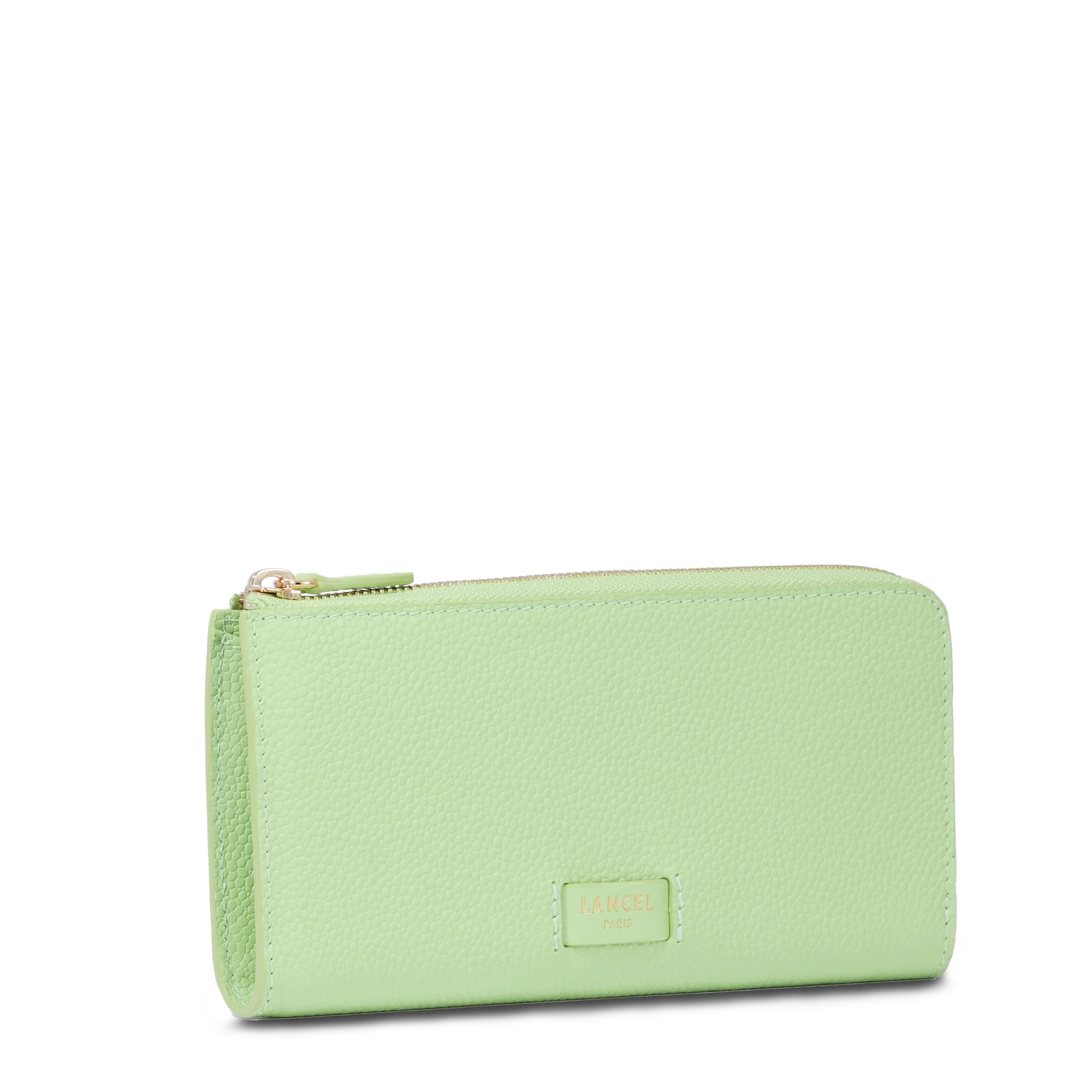 Portefeuille slim zippé Ninon de Lancel-Vert pomme
