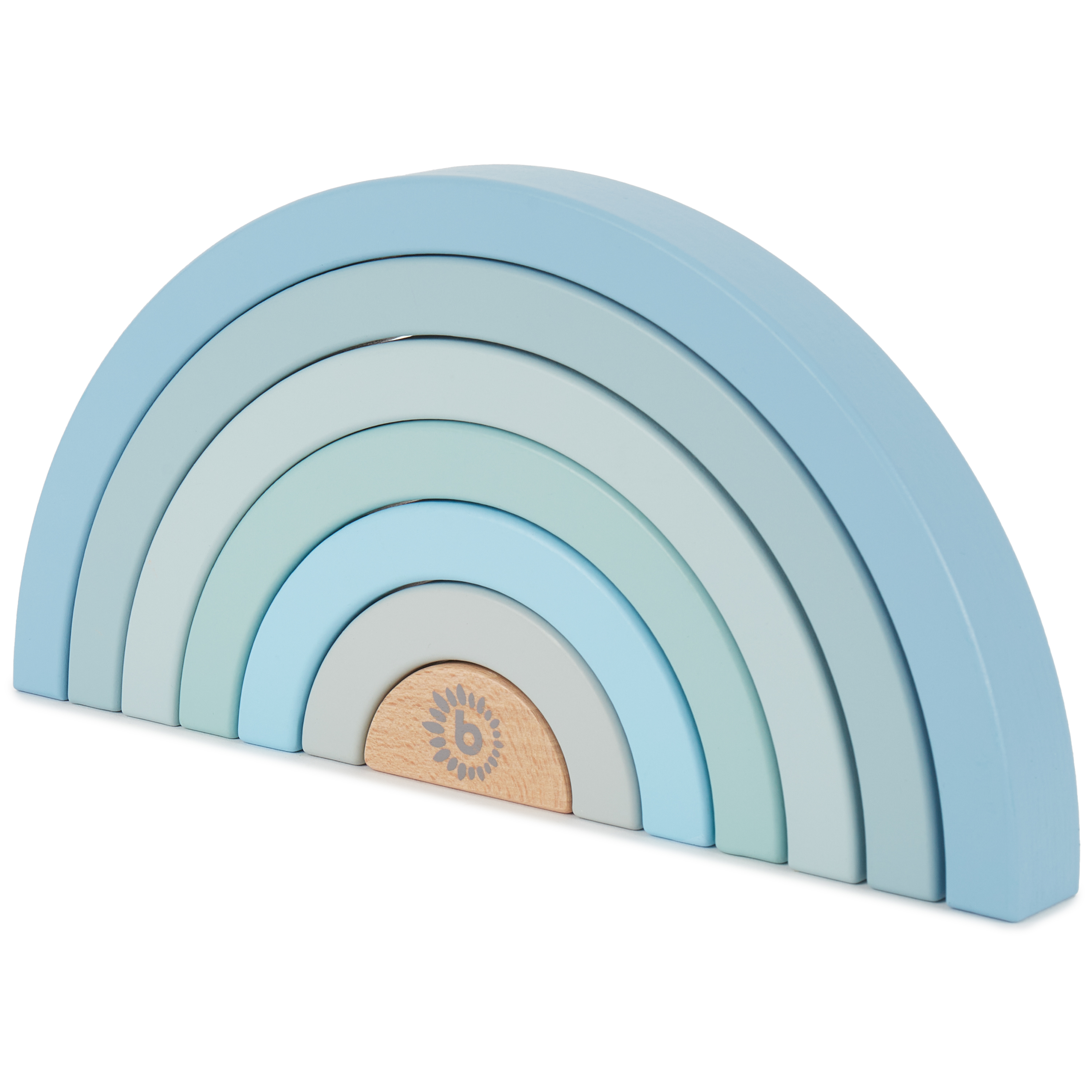 Holzbausteine REGENBOGEN blau