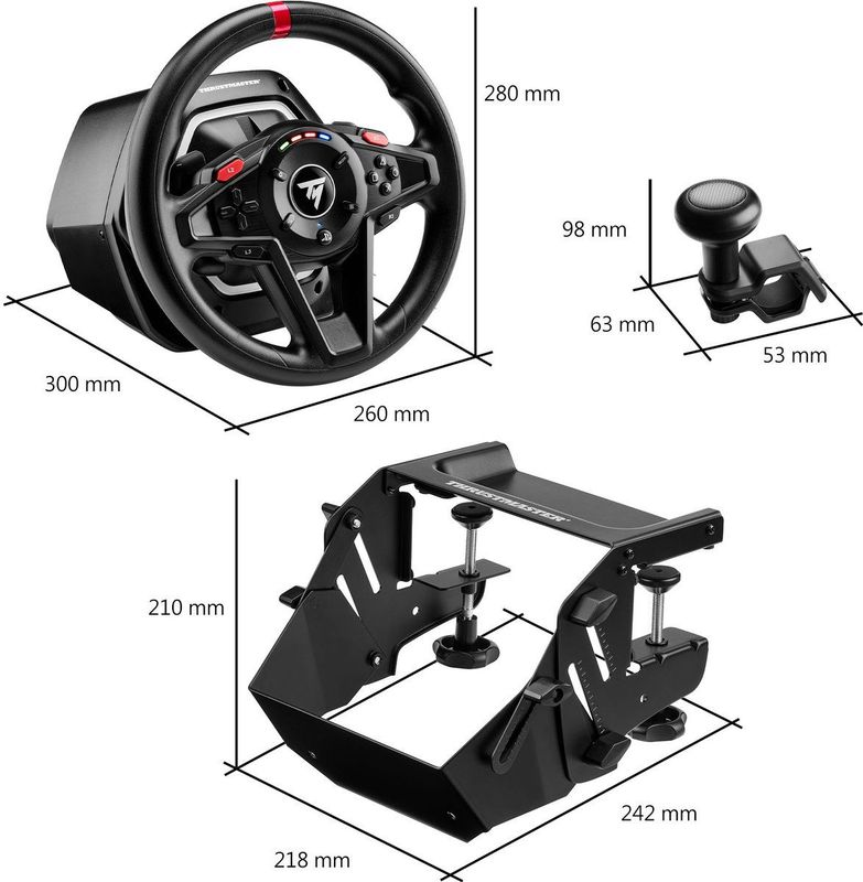 Thrustmaster - T128-P - Controller - Zwart - Inclusief T2PM Pedaalset