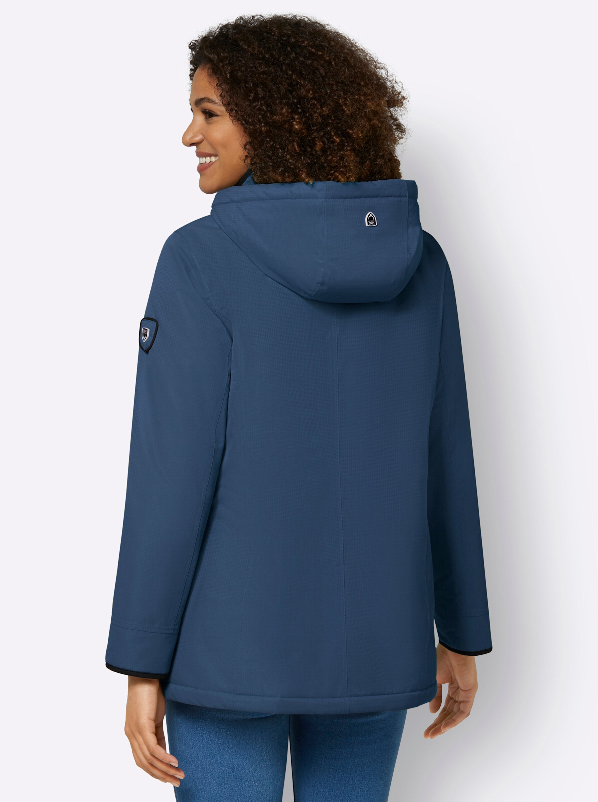 Jacke in jeansblau-marine