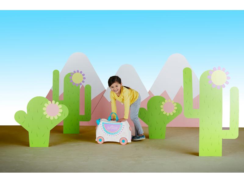 Trunki Reisetrolley Lola Llama Hellgrau Reisekoffer für Kinder