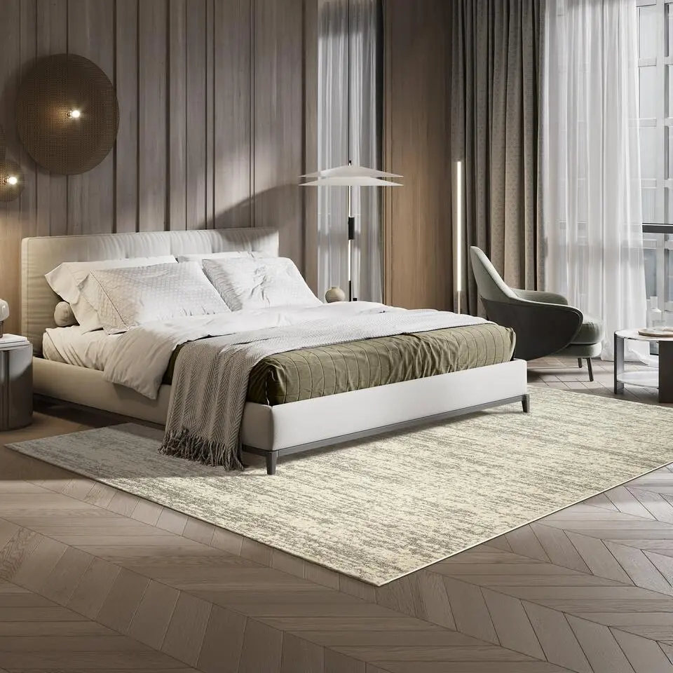 Relax Oslo - Laagpolig Effen Vloerkleed - Creme - 160x230 CM