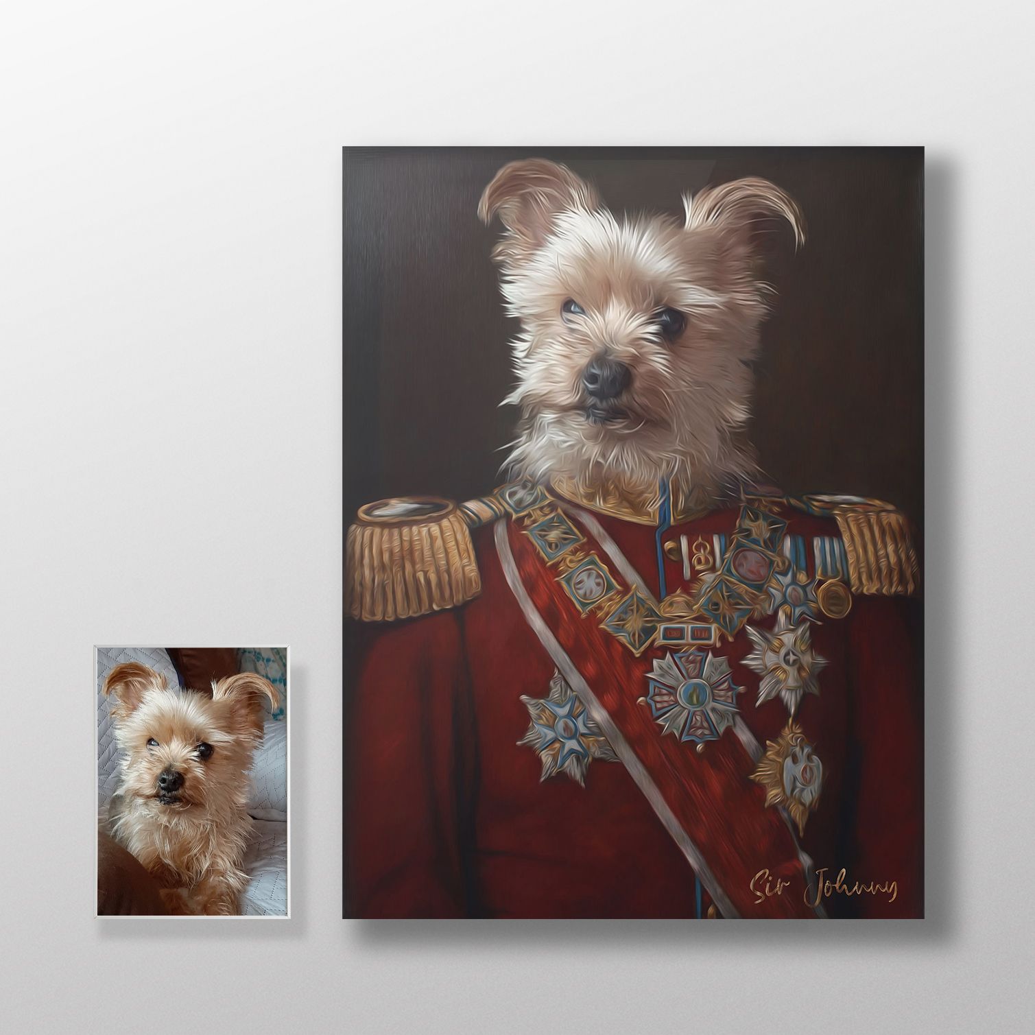 História do Animal de Estimação Retrato Personalizado do Animal de Estimação Pôster Geral