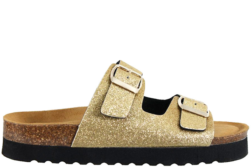 BELLA MODA PRINCESS GOLD SLENTERS MED GLIMMER