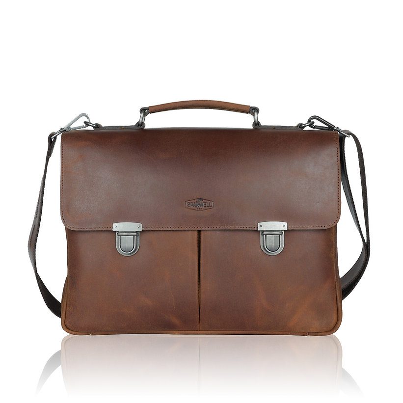 Sparwell Wallberg Winsome Wilhelm Laptop Bag 15,6 inch Cognac
