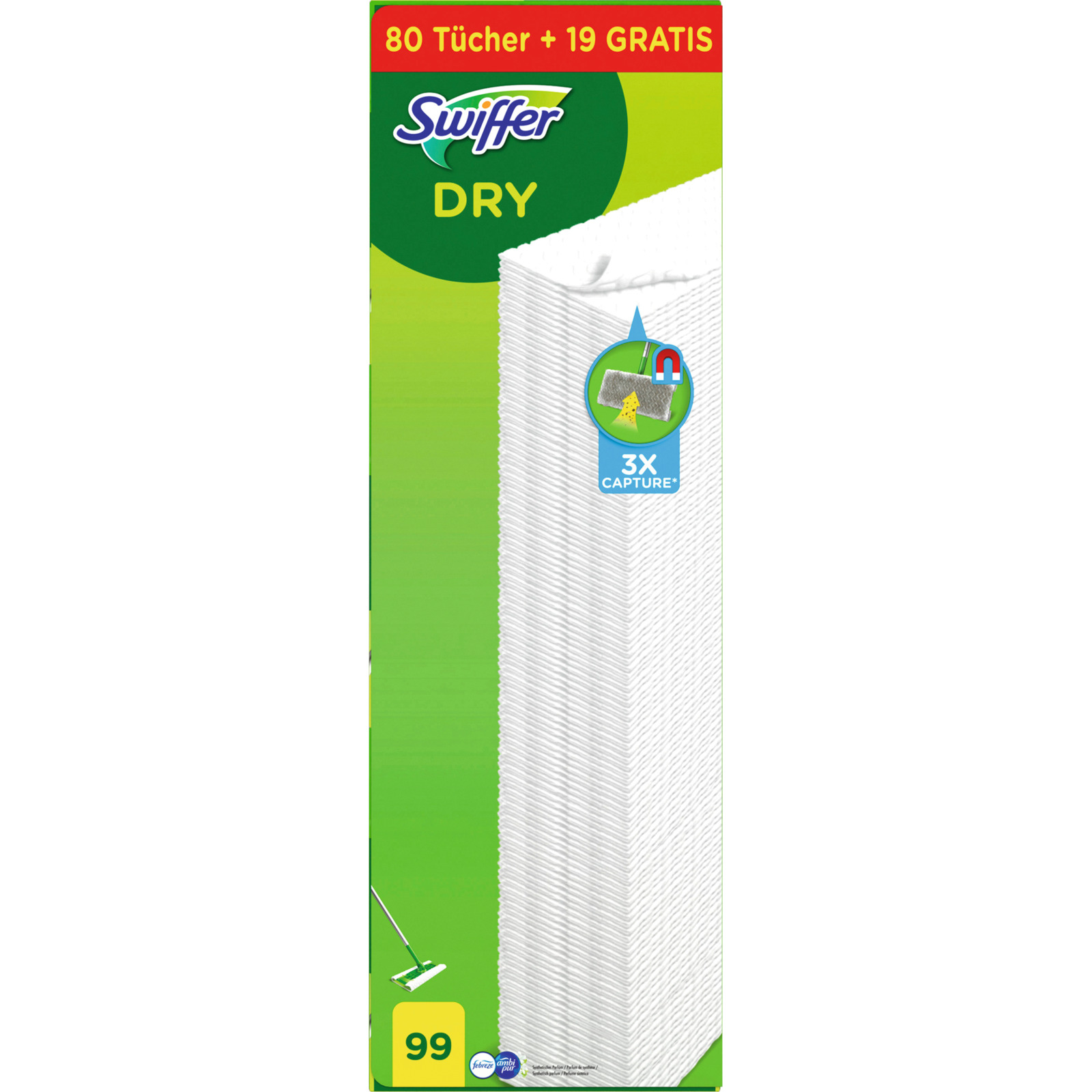Swiffer Tücher DRY Nachfüllpack 99 Stück