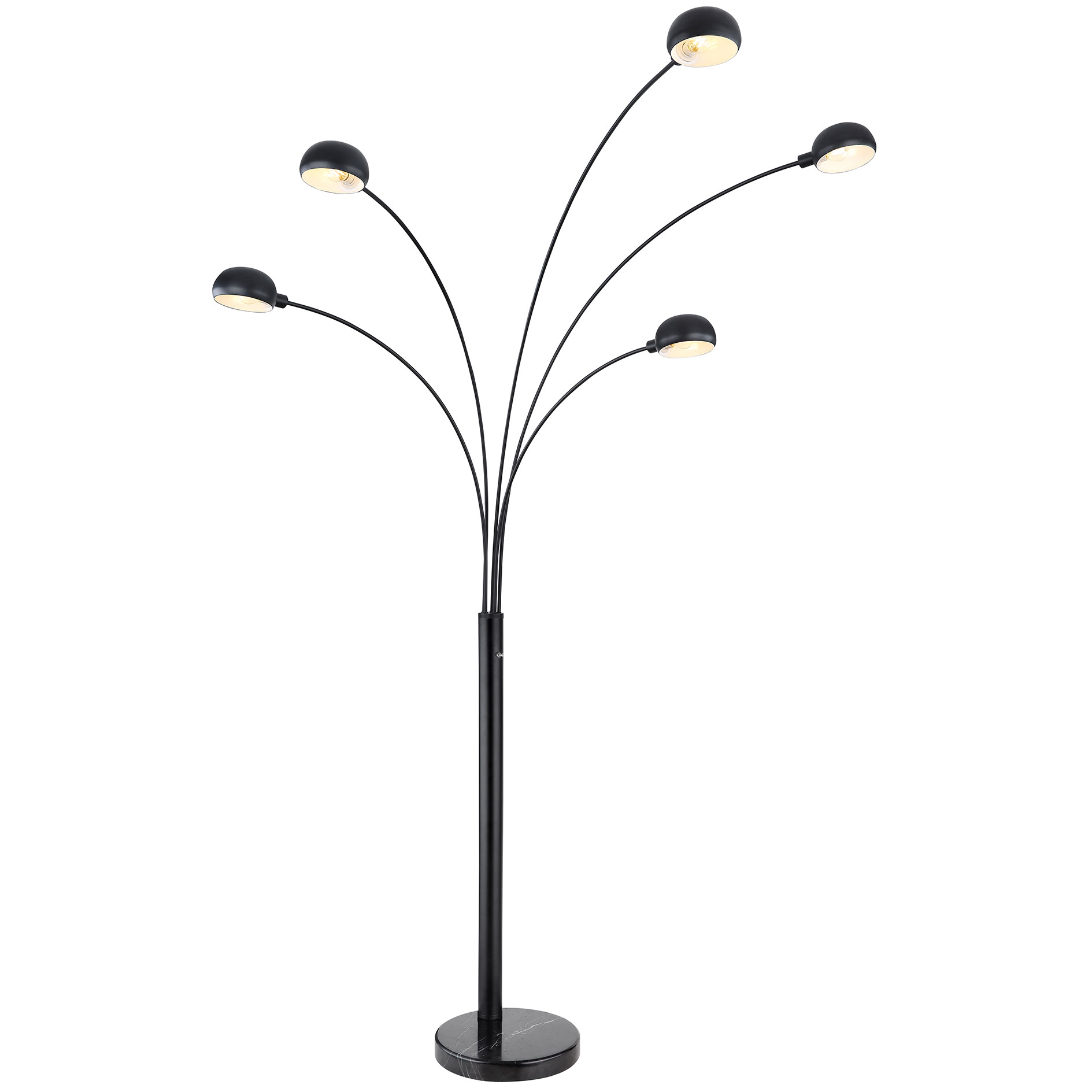 Stehleuchte - schwarz matt - 130 cm