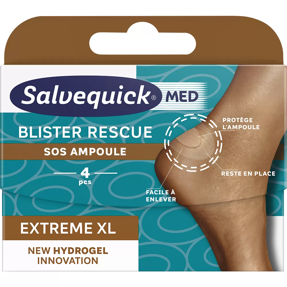 Salvequick Blister Rescue Extreme Hæl - 4 stk.