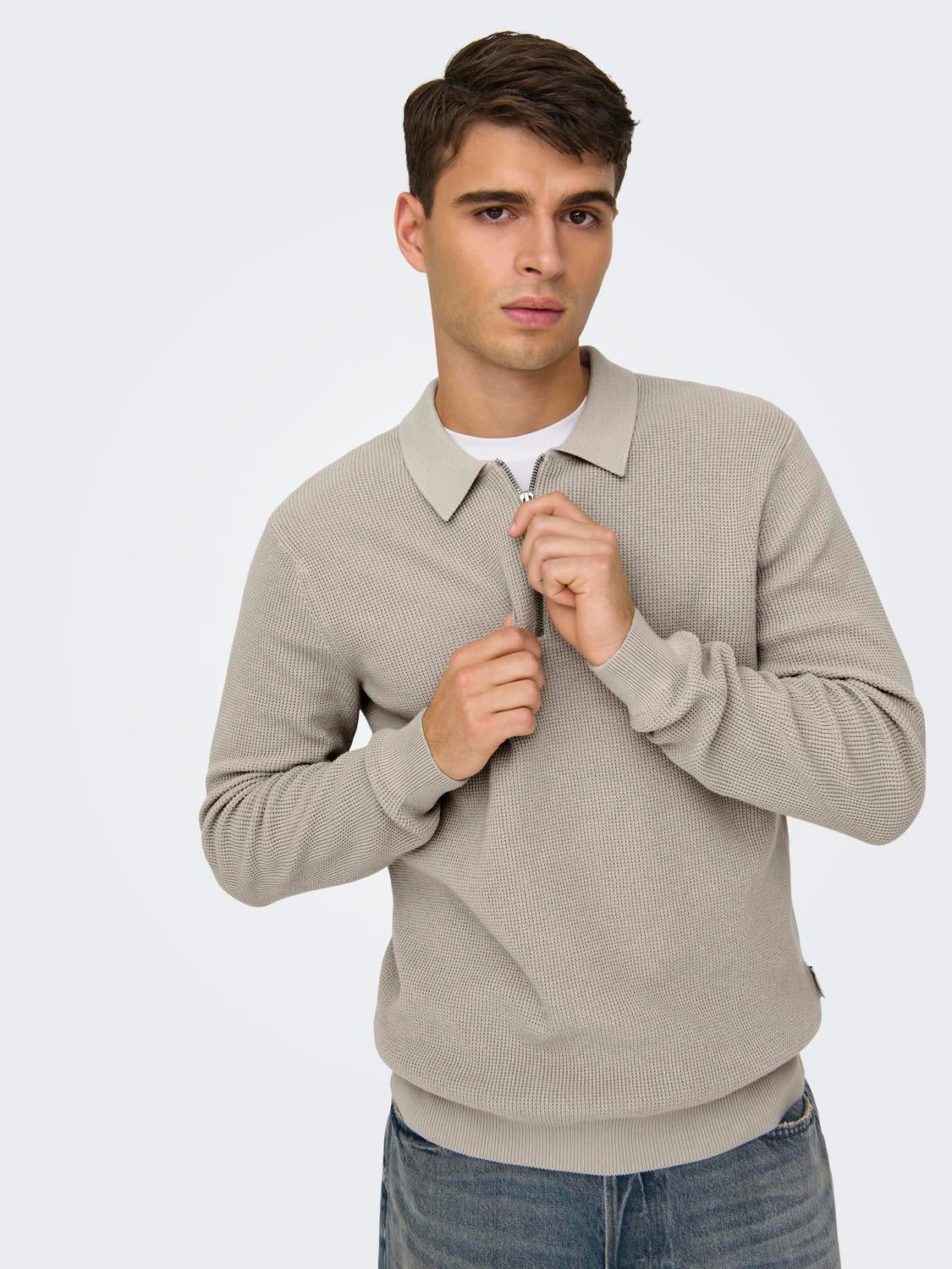 ONSMATTEO Pullover Silver Lining