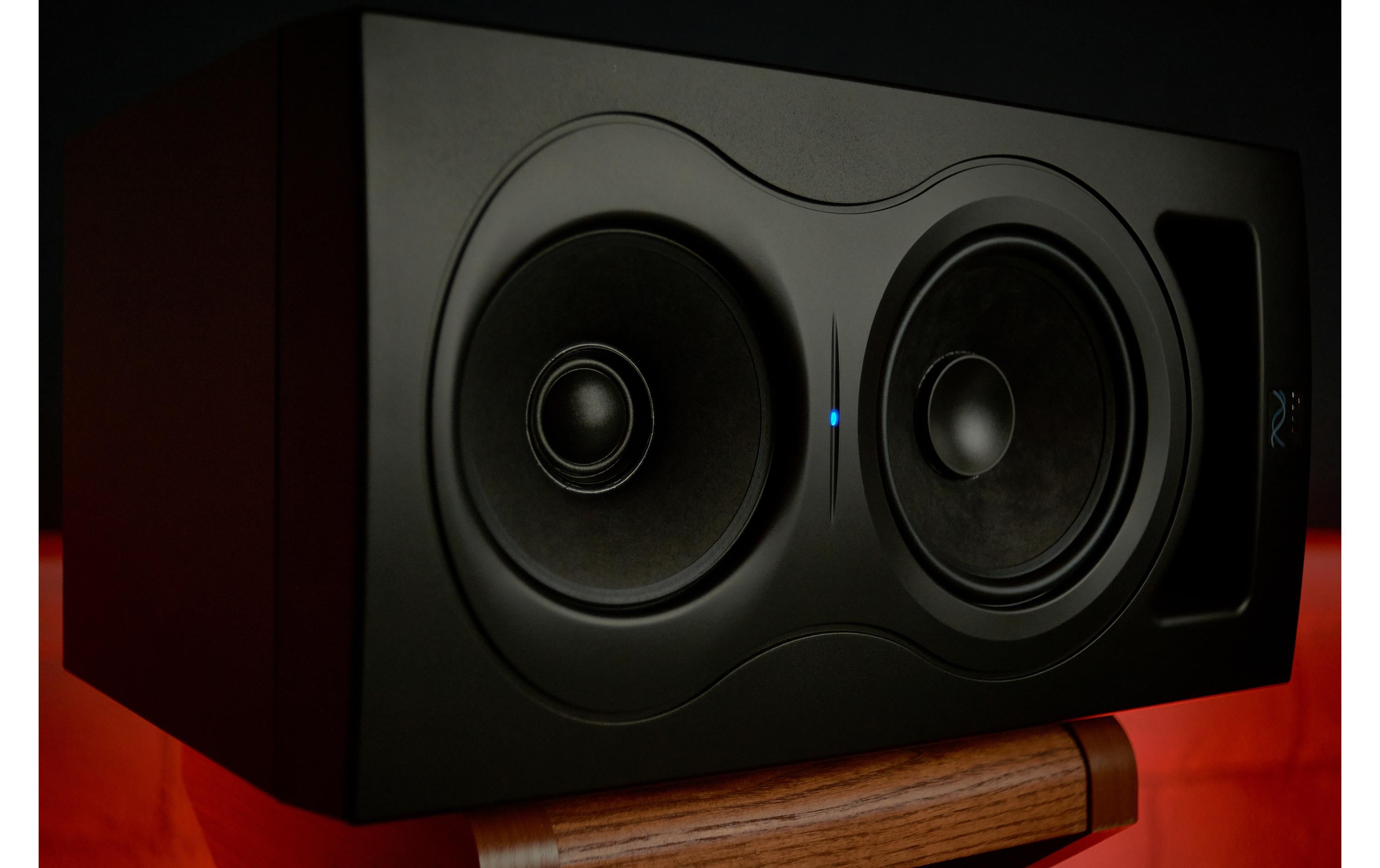 Studiomonitor IN-5 160 W, Schwarz<br>Aktiver 3-Wege-Studiomonitor
