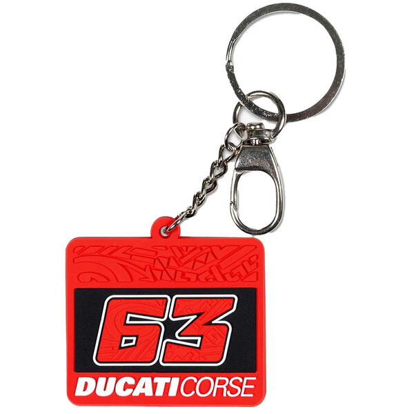 ducati - Porte-clés Bagnaia Noir / Rouge