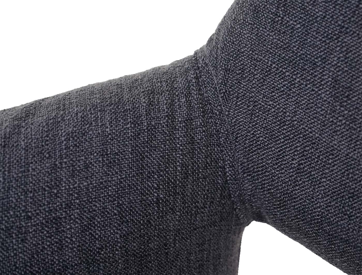Esszimmerstuhl MCW-A50 III, Stuhl Küchenstuhl, Retro 50er Jahre, Stoff/Textil ~ dunkelgrau, Chromfuß