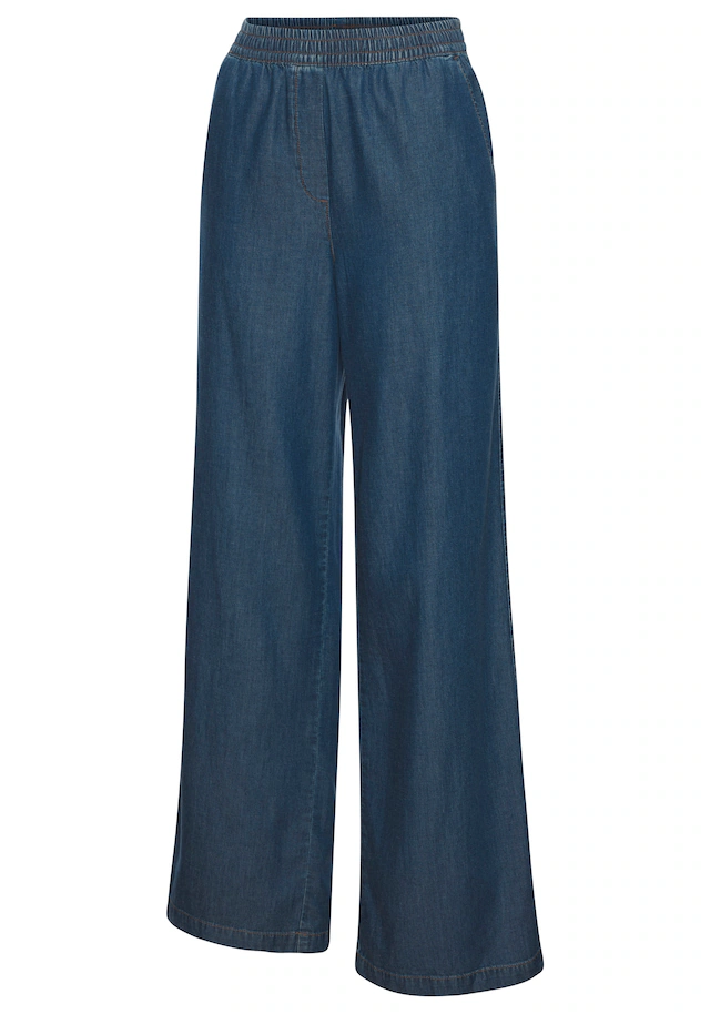 H.I.S Schlupfhose  weites Bein,  in Denim Optik