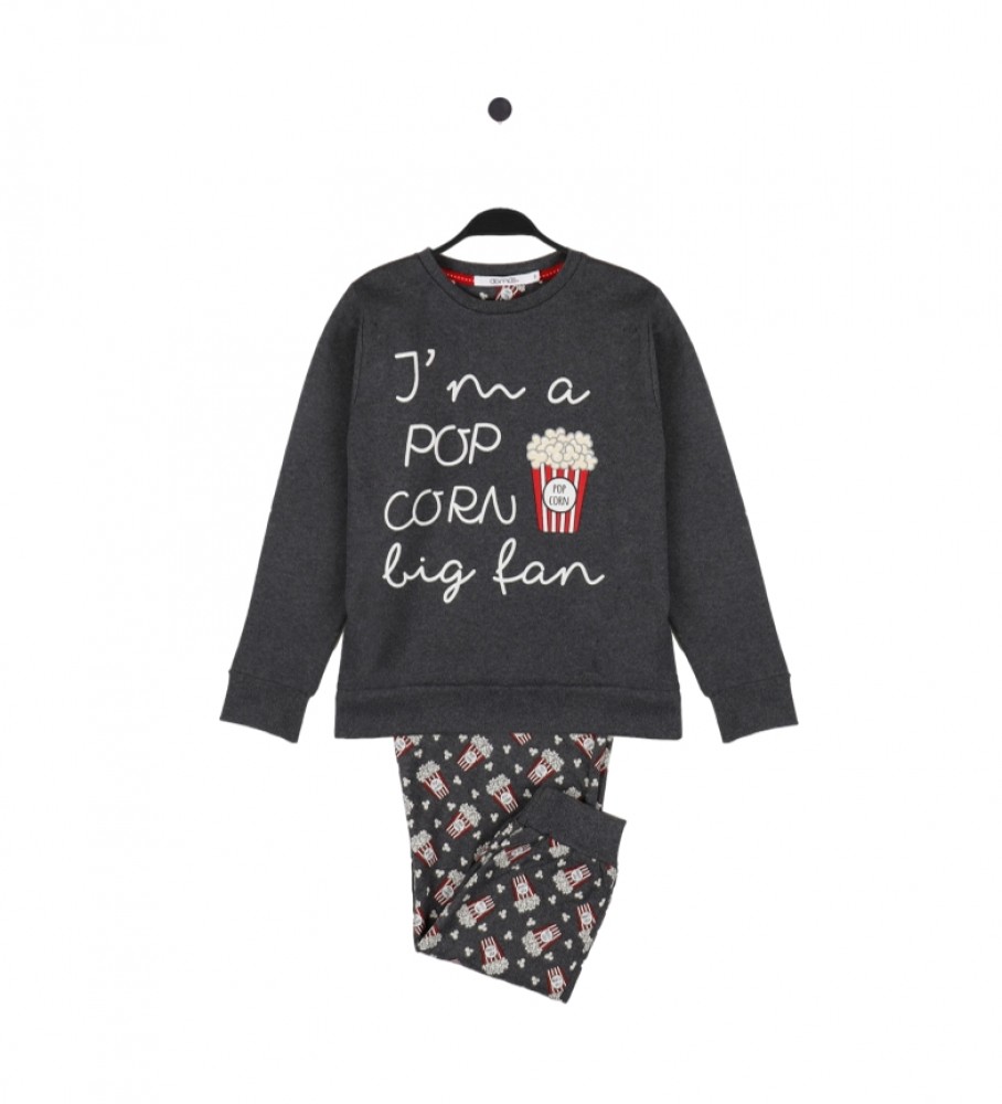 Pijama cinza pipoca Admas