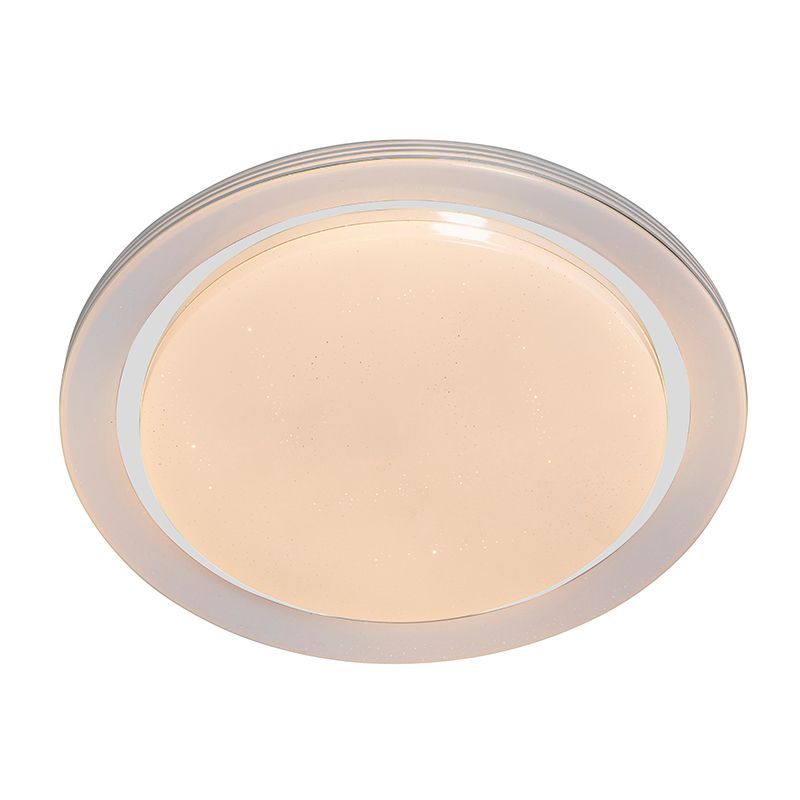 Smart plafondlamp wit 48 cm incl. LED en dimmer RGB - Jochem