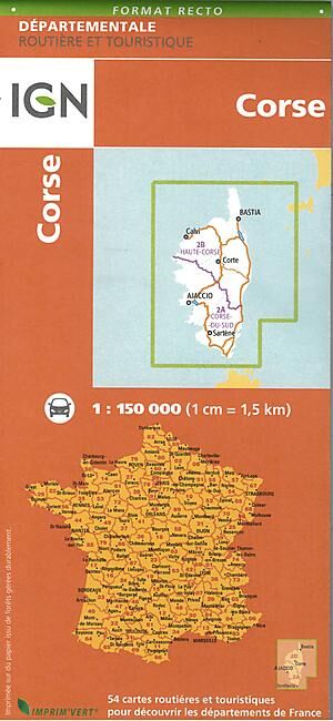IGN - CORSE ECHELLE 1 150 000