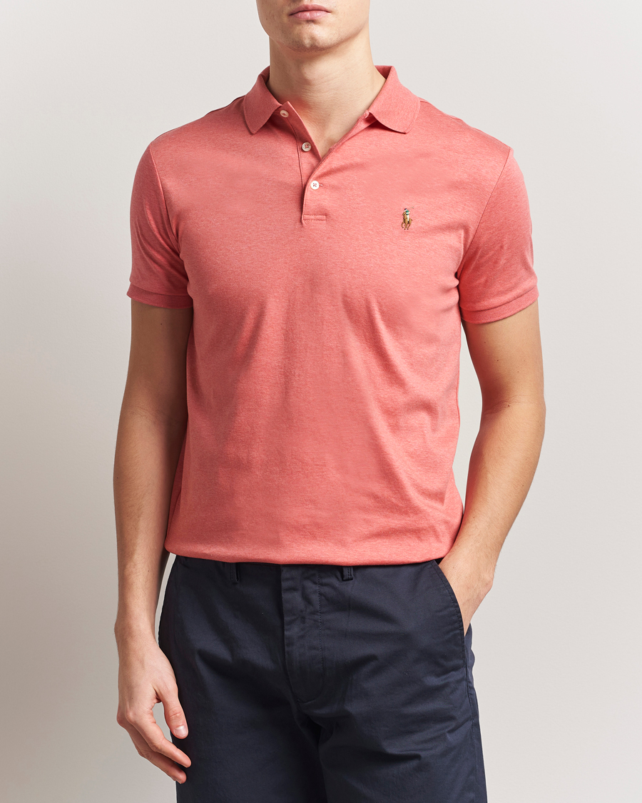 Polo Ralph Lauren Luxury Pima Cotton Polo Highland Rose Heather