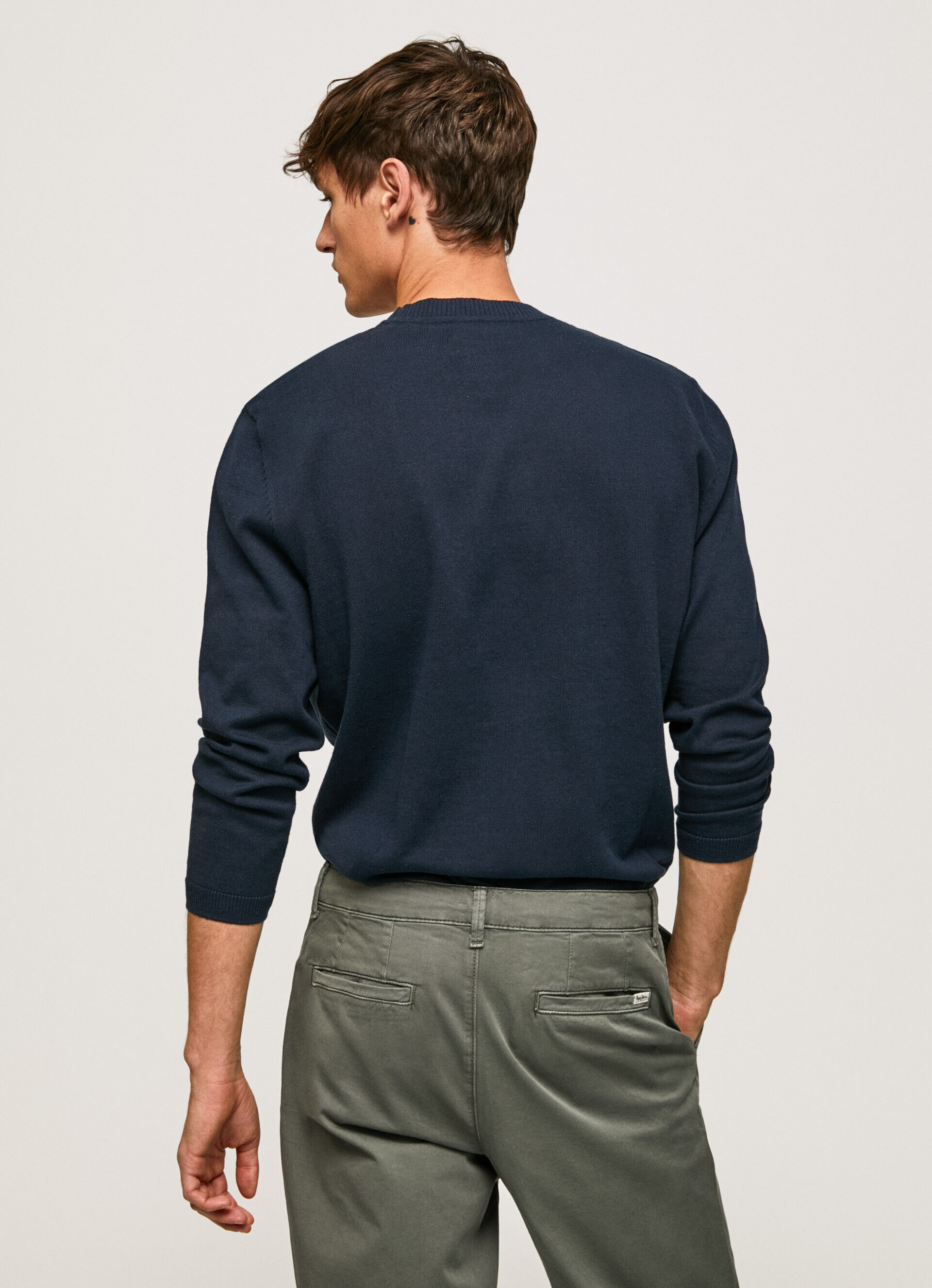 Camisa Pluton de gola redonda - azul Dulwich
