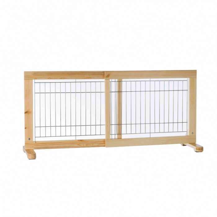 Barrière extensible en bois