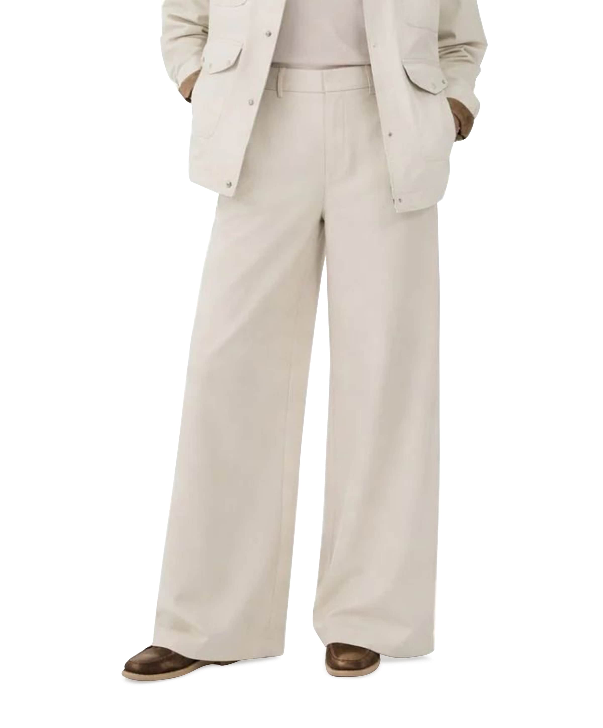 Modström Galemd wide dames broek ecru