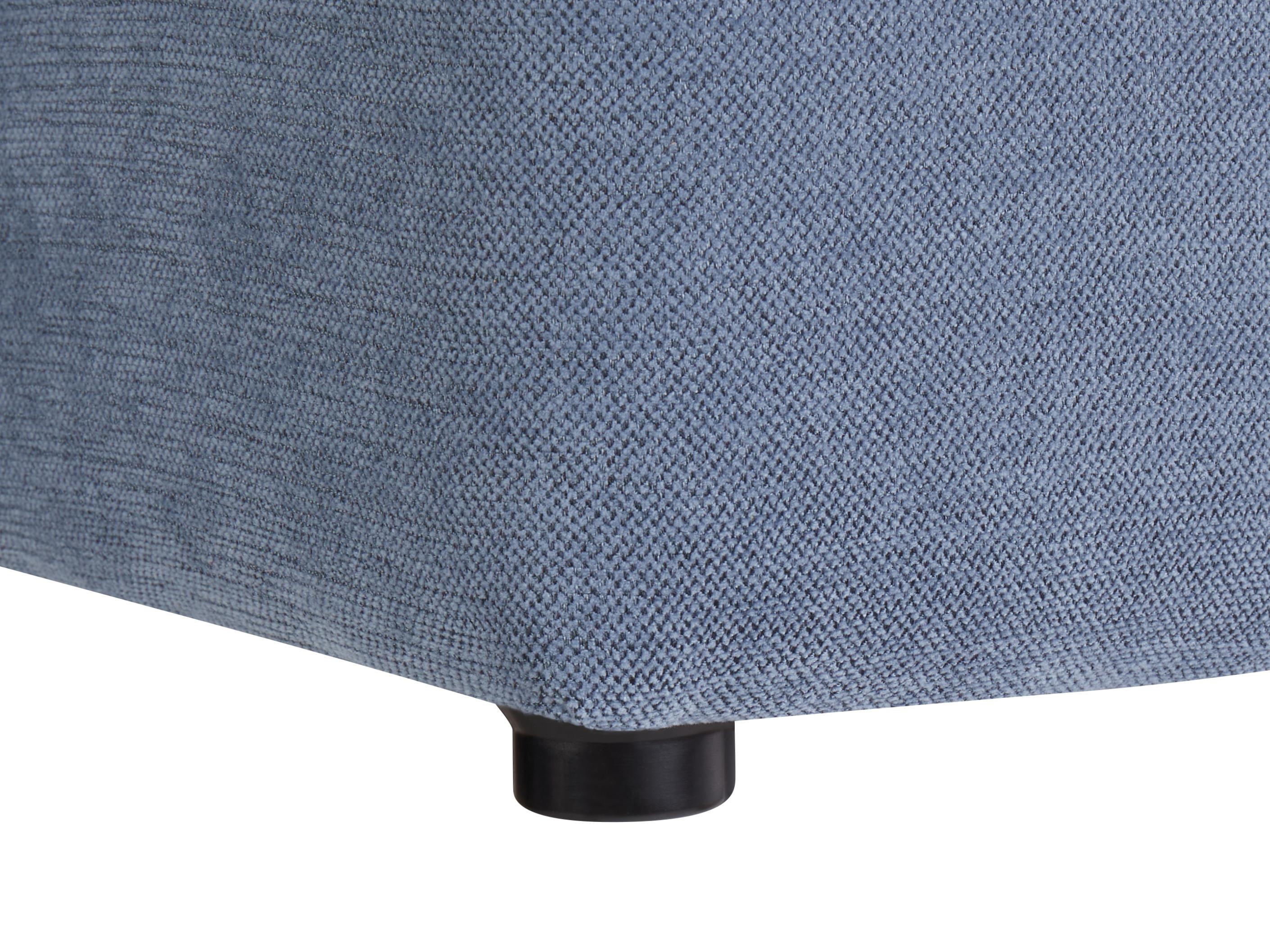Poef KANSAS Stof Blauw