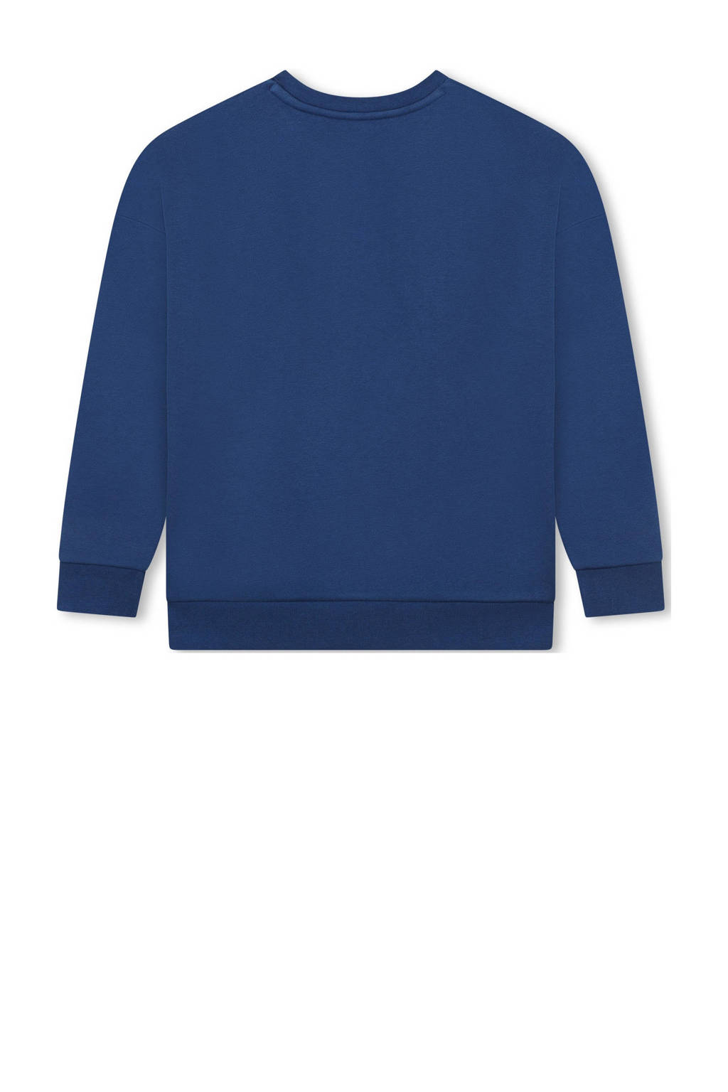 BOSS sweater met logo blauw