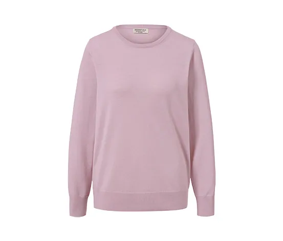 Pullover aus Merinowolle, roséfarben