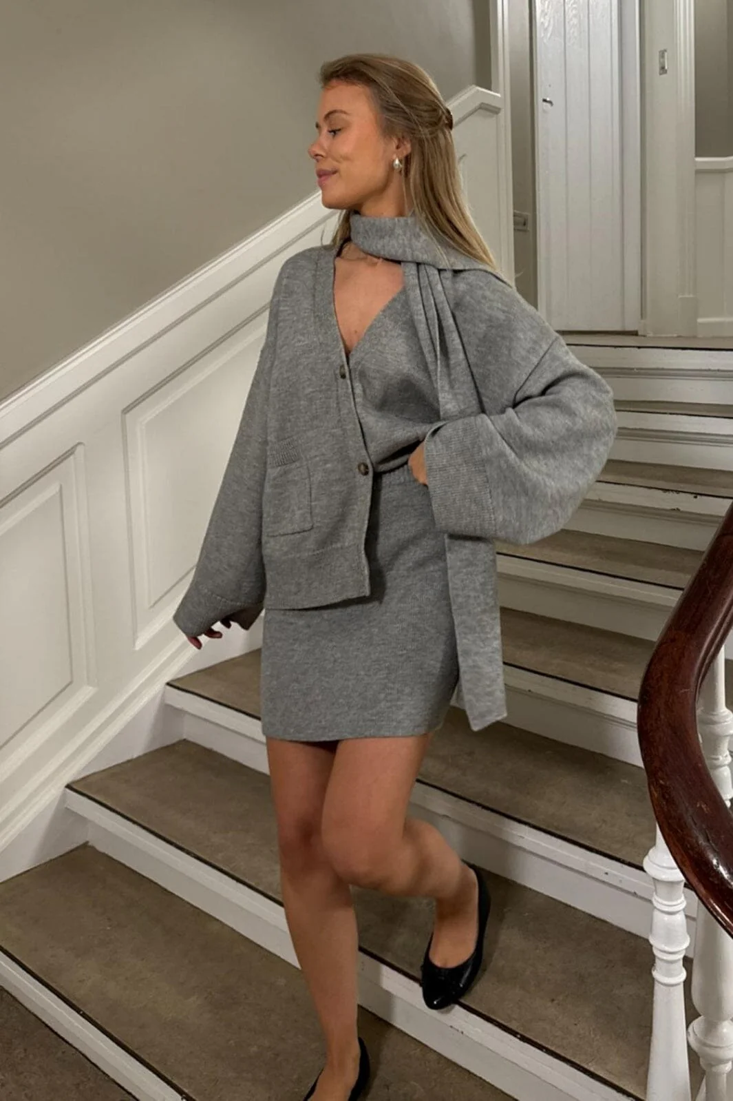BYIC Sofieic Knit Skirt 1189 grey grey