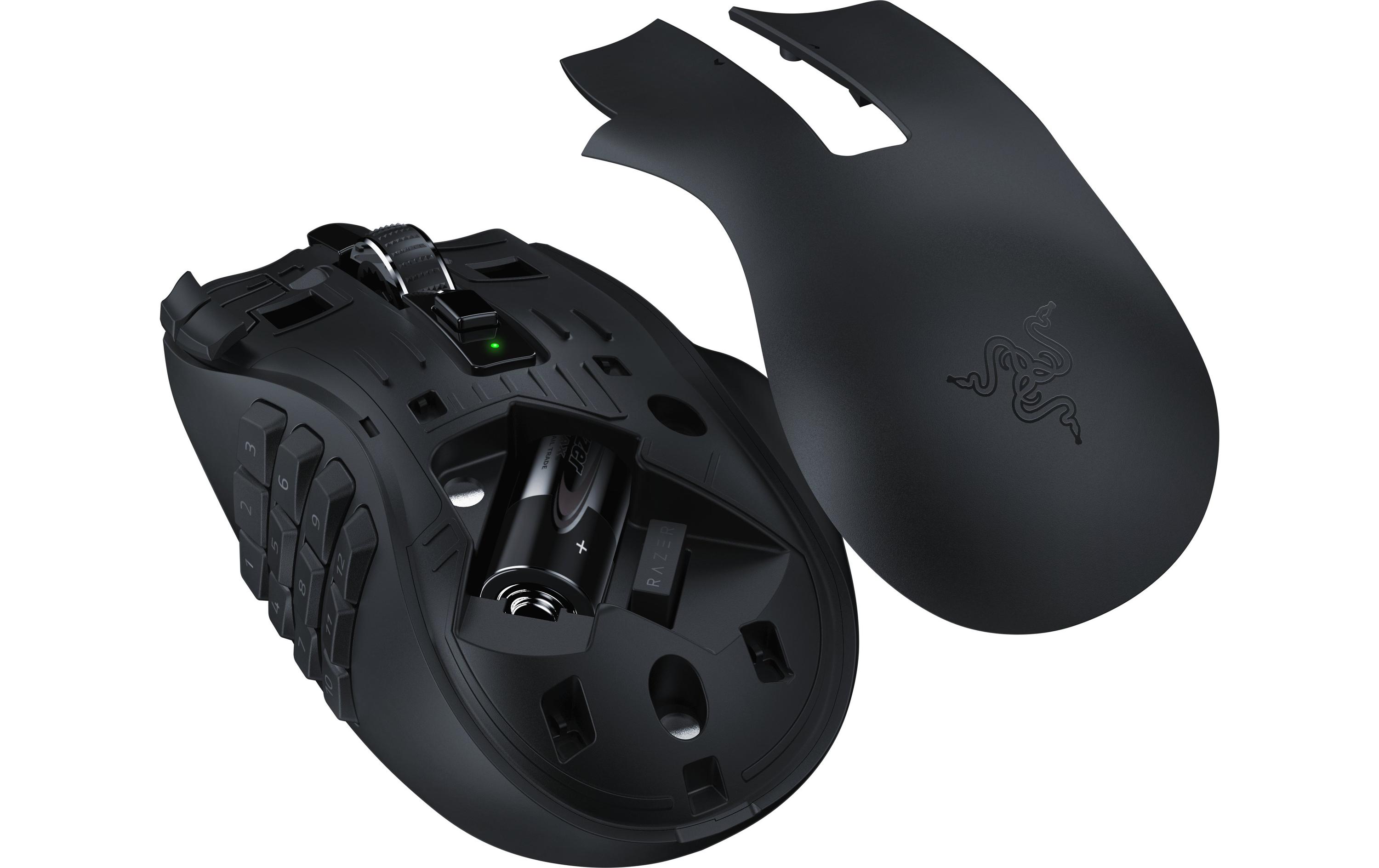 Gaming-Maus Naga V2 HyperSpeedErgonomische, kabellose Gaming-Maus mit optischem 30'000 dpi Sensor