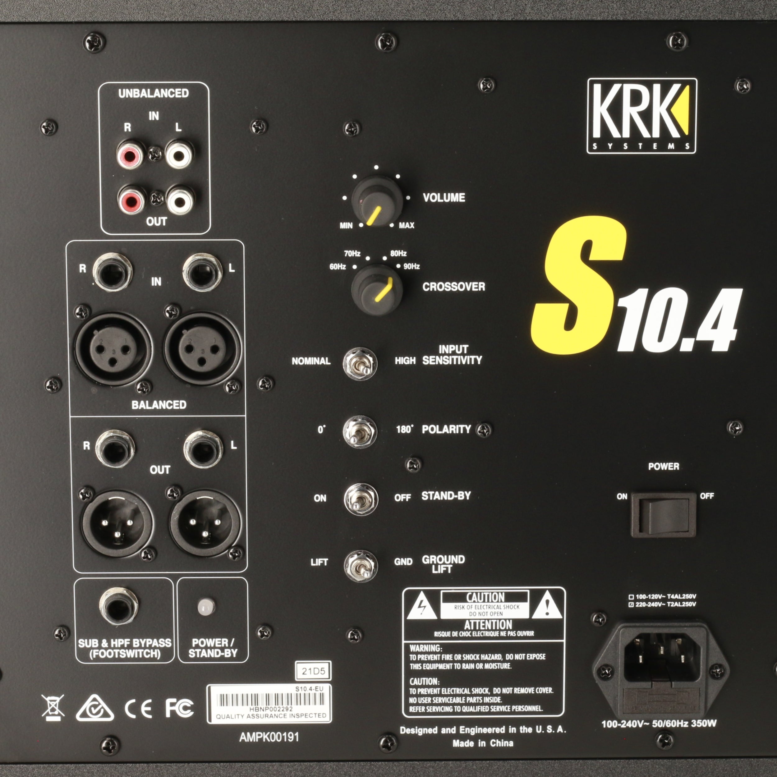 KRK S10.4 actieve studio subwoofer (per stuk)
