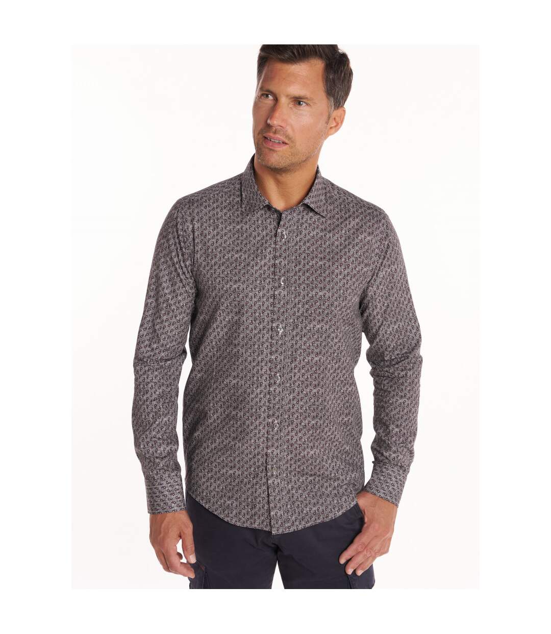Chemise imprimée col ville