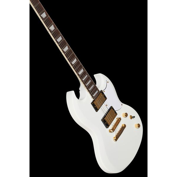 Harley Benton DC-Custom II White Bundle
