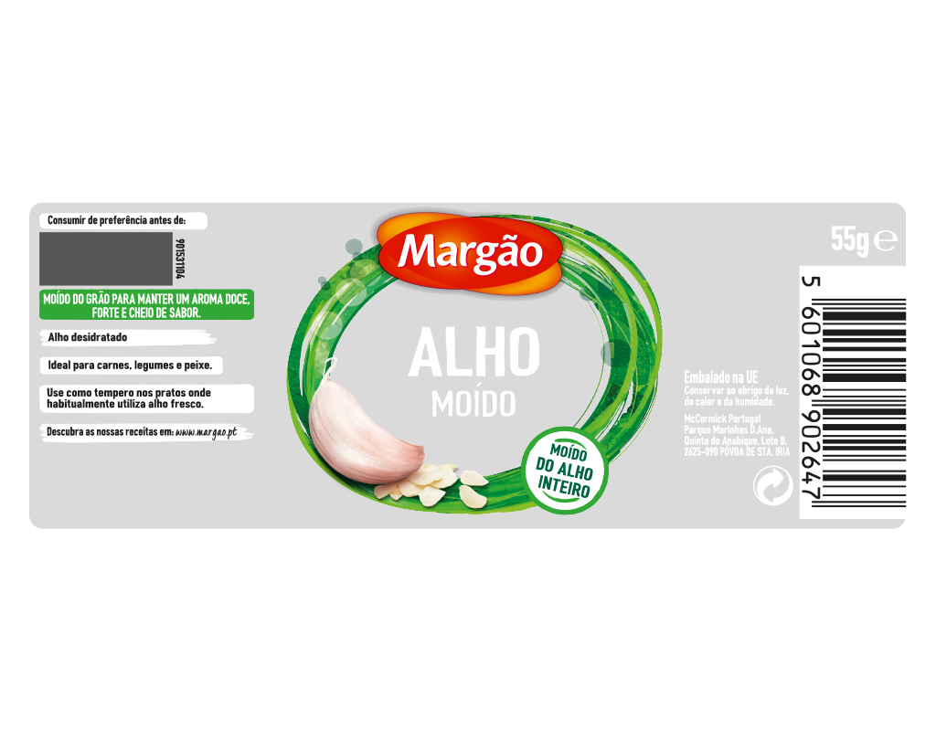 ALHO MARGÃO MOIDO 55G
