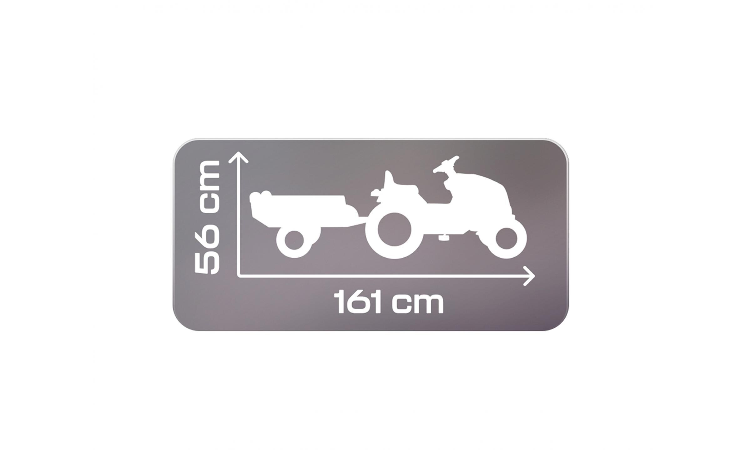 Traktor Stronger XXL mit Anhänger<br>Tretfahrzeug für Kinder