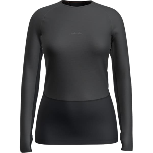 T-shirt thermique ICEBREAKER W MERINO ZONEKNIT 200 LS CREWE JET JET HTHR/BLK/METRO H/CB