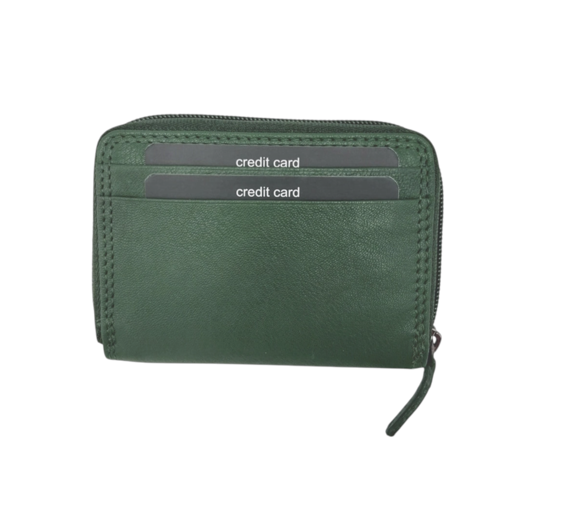 Compacte leren dames portemonnee – EC COVERI